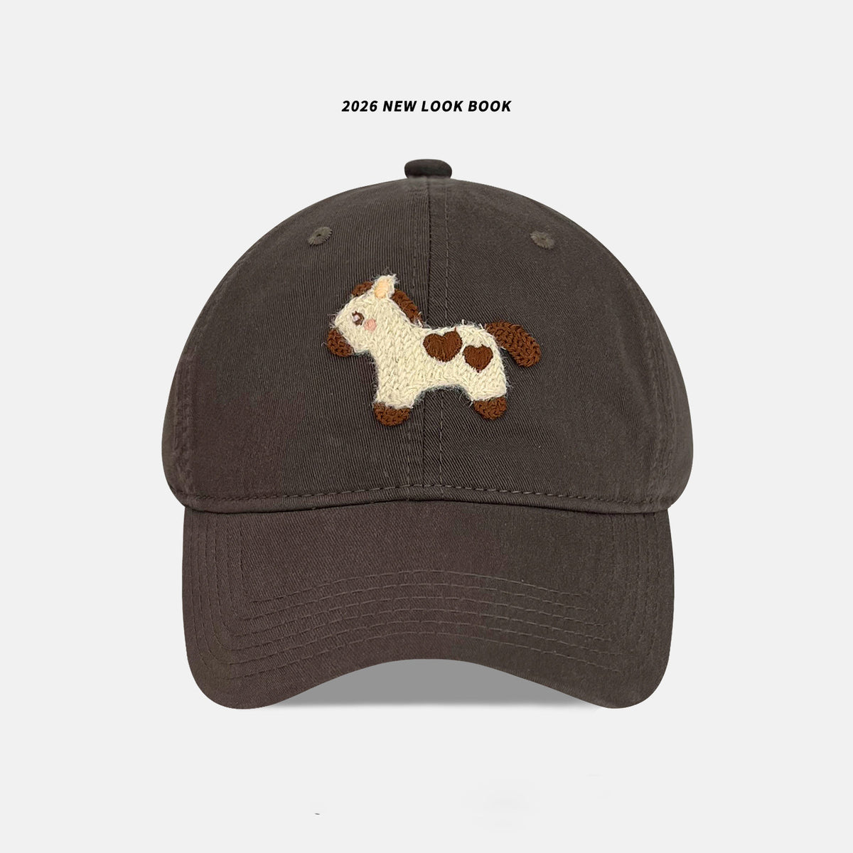Playful Embroidered Animal Baseball Cap