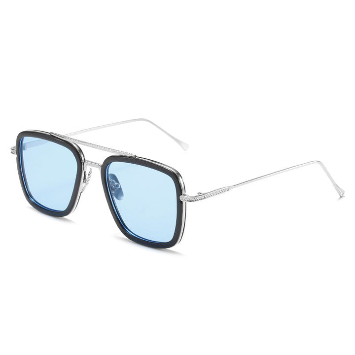 Women's fashionable square sunglasses with luxurious metal frame Kalsten