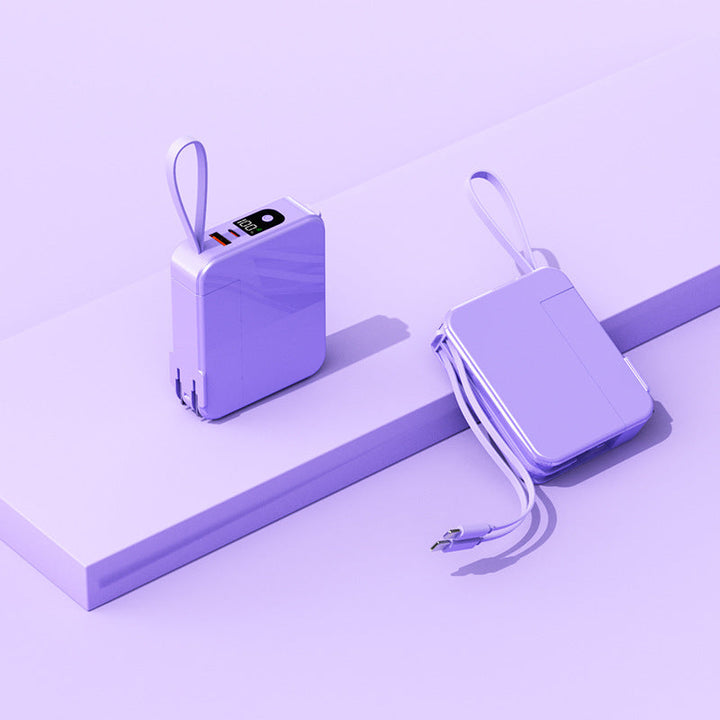 Compact travel charger with integrated USB-C port and digital display Kalsten