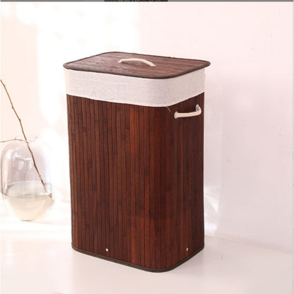 Laundry basket made of natural bamboo by Acalora