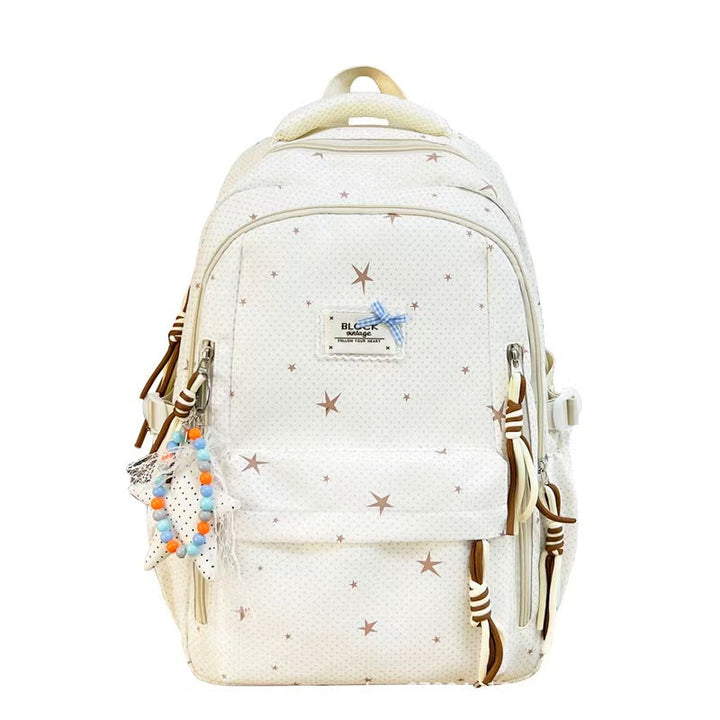 Star-Embellished Multi-Pocket Backpack Kalsten