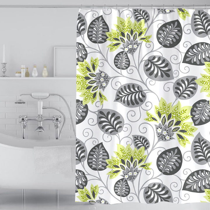 Women's Elegant Floral Shower Curtain Kalsten