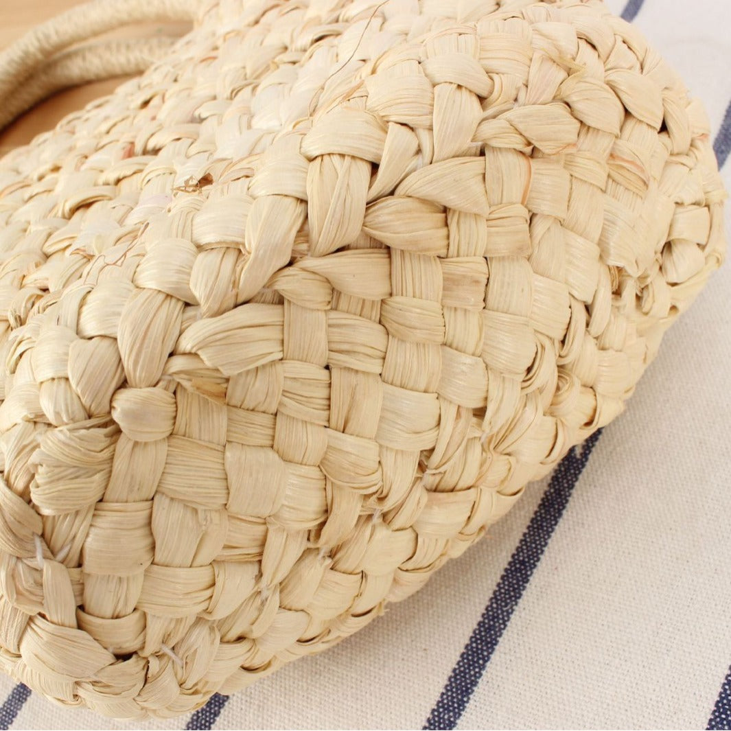 Braided Bast Tote Bag with Unusual Design Kalsten