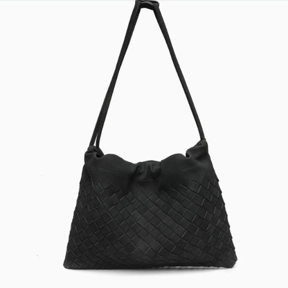 Woven Drawstring Shoulder Bag Acalora