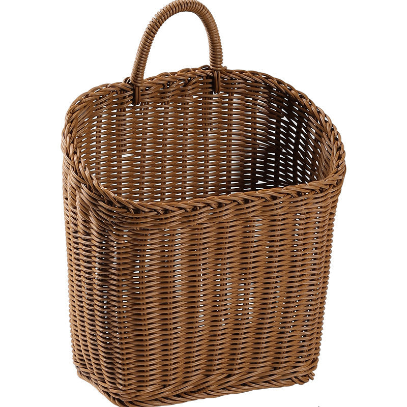 Handwoven Storage Basket with Ergonomic Handle Kalsten 1783754313
