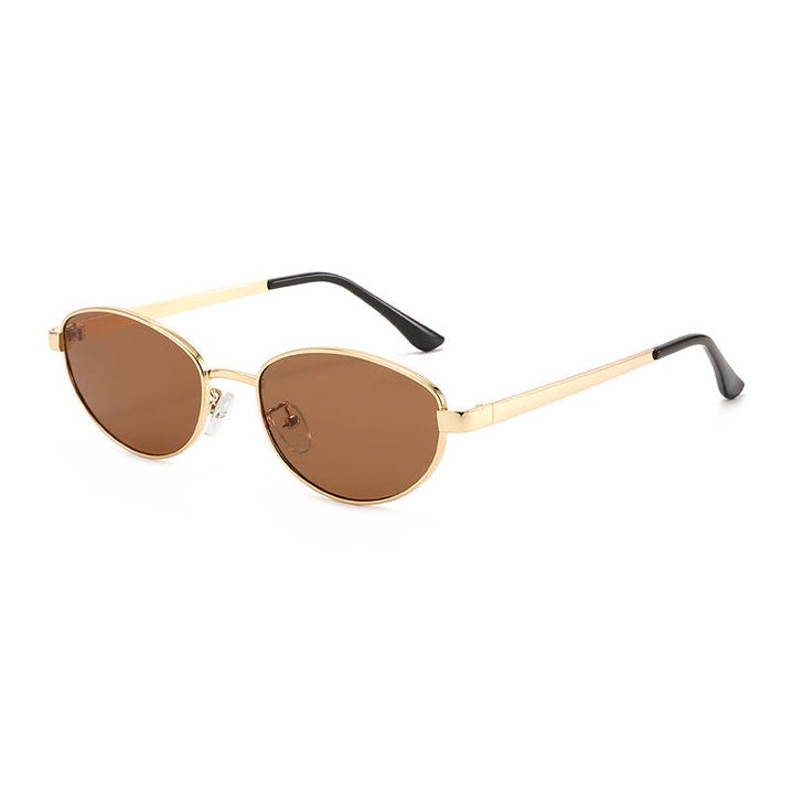 Women's fashionable sunglasses with narrow metal frame Kalsten