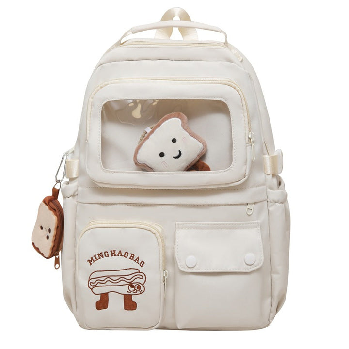Multi-Functional Transparent Pocket School Backpack Kalsten