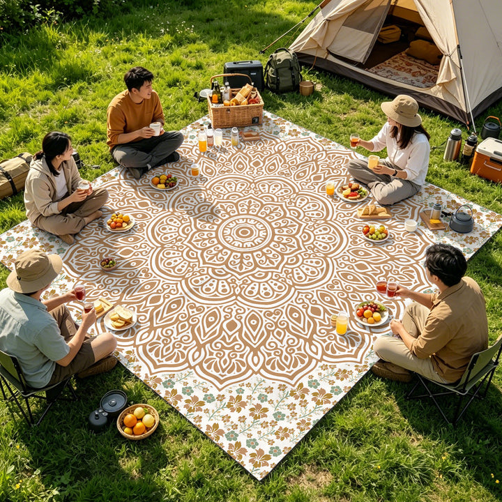 Mandala Design Beach Mat Kalsten