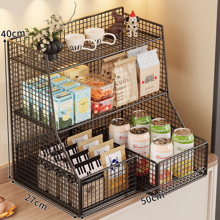 Rustic Two-Tier Storage Shelf Kalsten