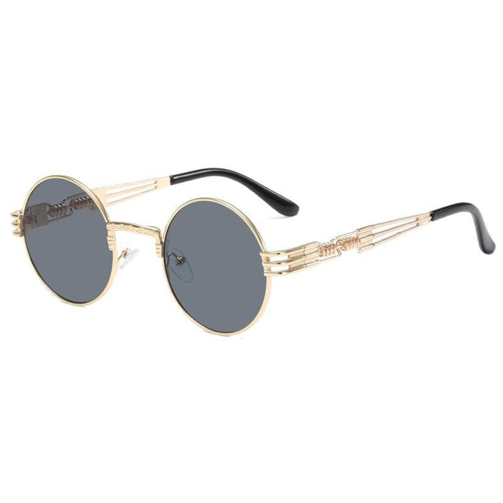 Women's Retro-Inspired Round Sunglasses with Unique Metal Frame Kalsten