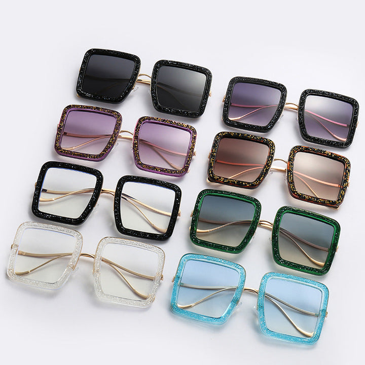 Women's glamorous sunglasses with sparkling crystal frame Kalsten