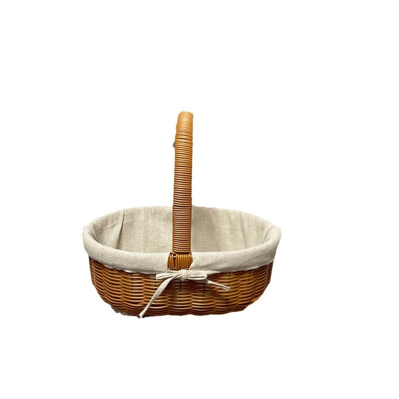 Women's Elegant Basket with Removable Fabric Insert Kalsten