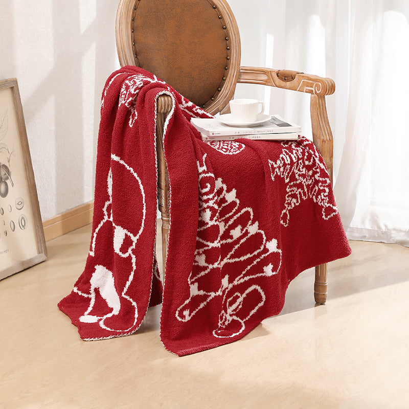 Unisex Cozy Fleece Throw Blanket