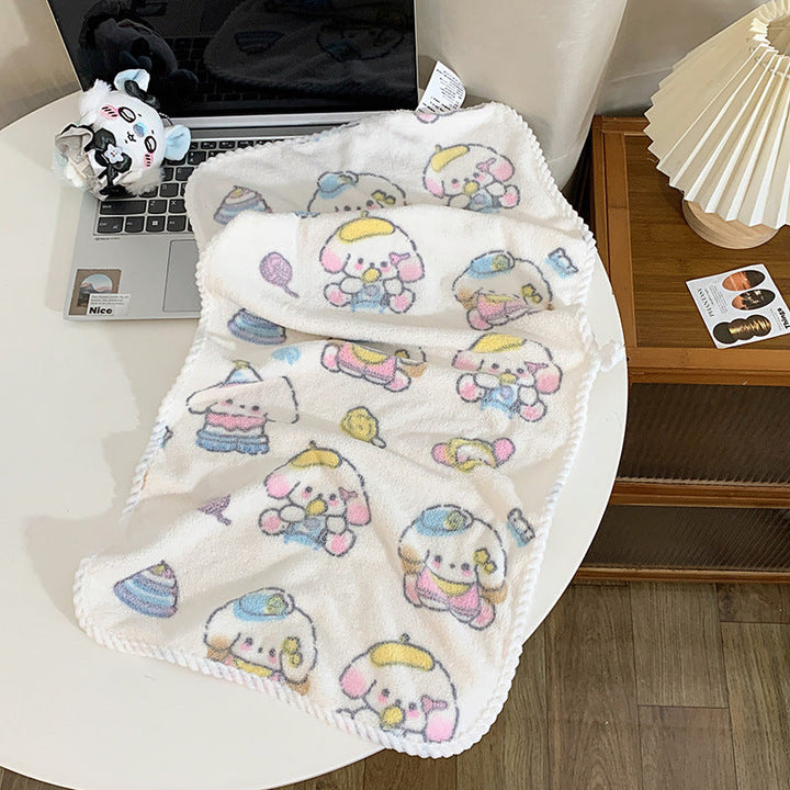 Cuddly blanket with playful animal motif Kalsten
