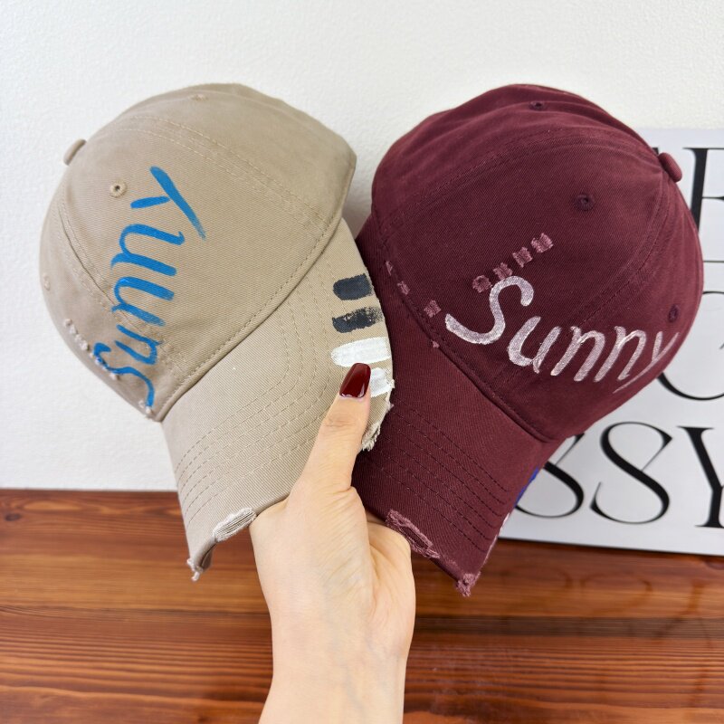 Women's Distressed Graphic Sun Cap Kalsten