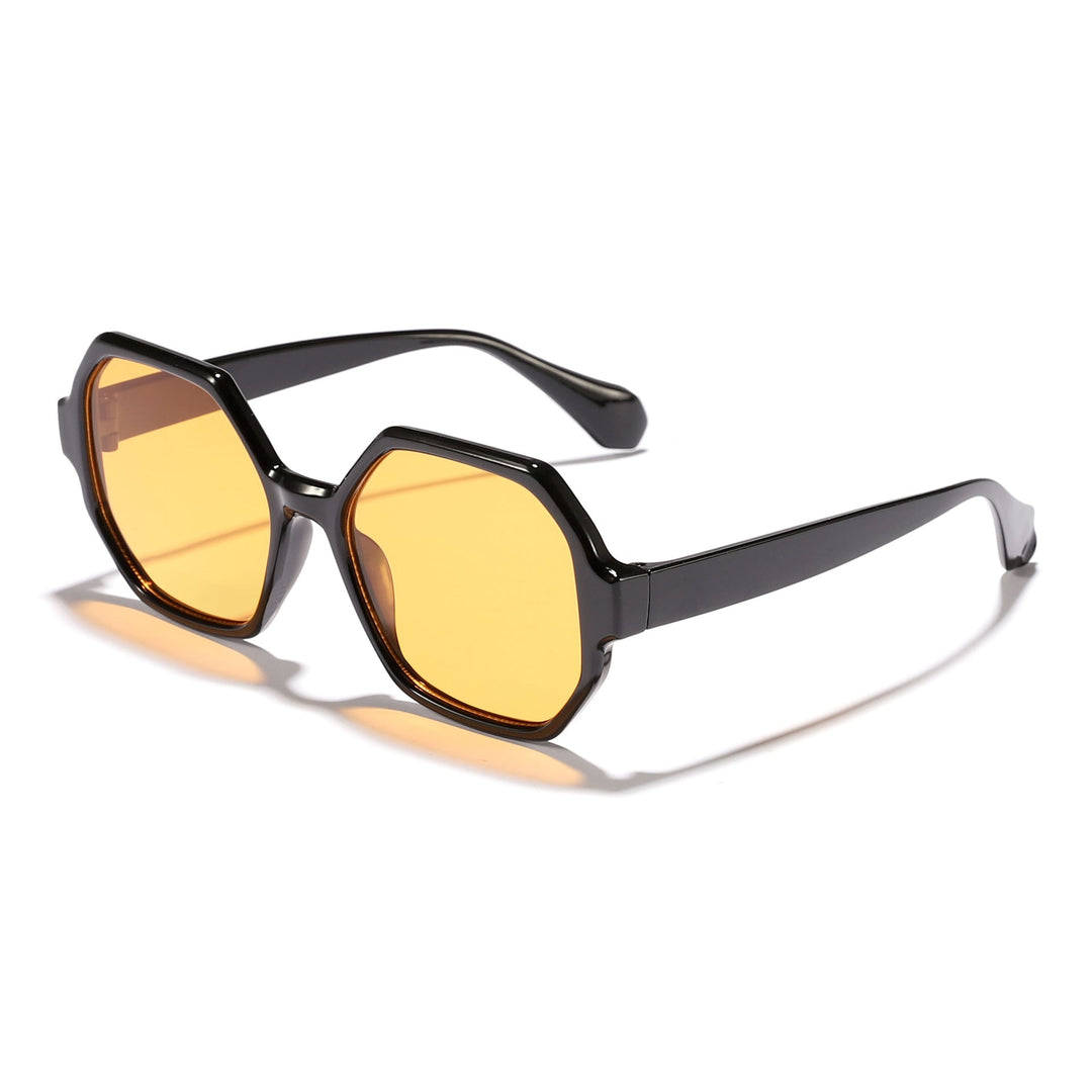 Women's fashionable sunglasses with hexagonal frame and UV protection Kalsten
