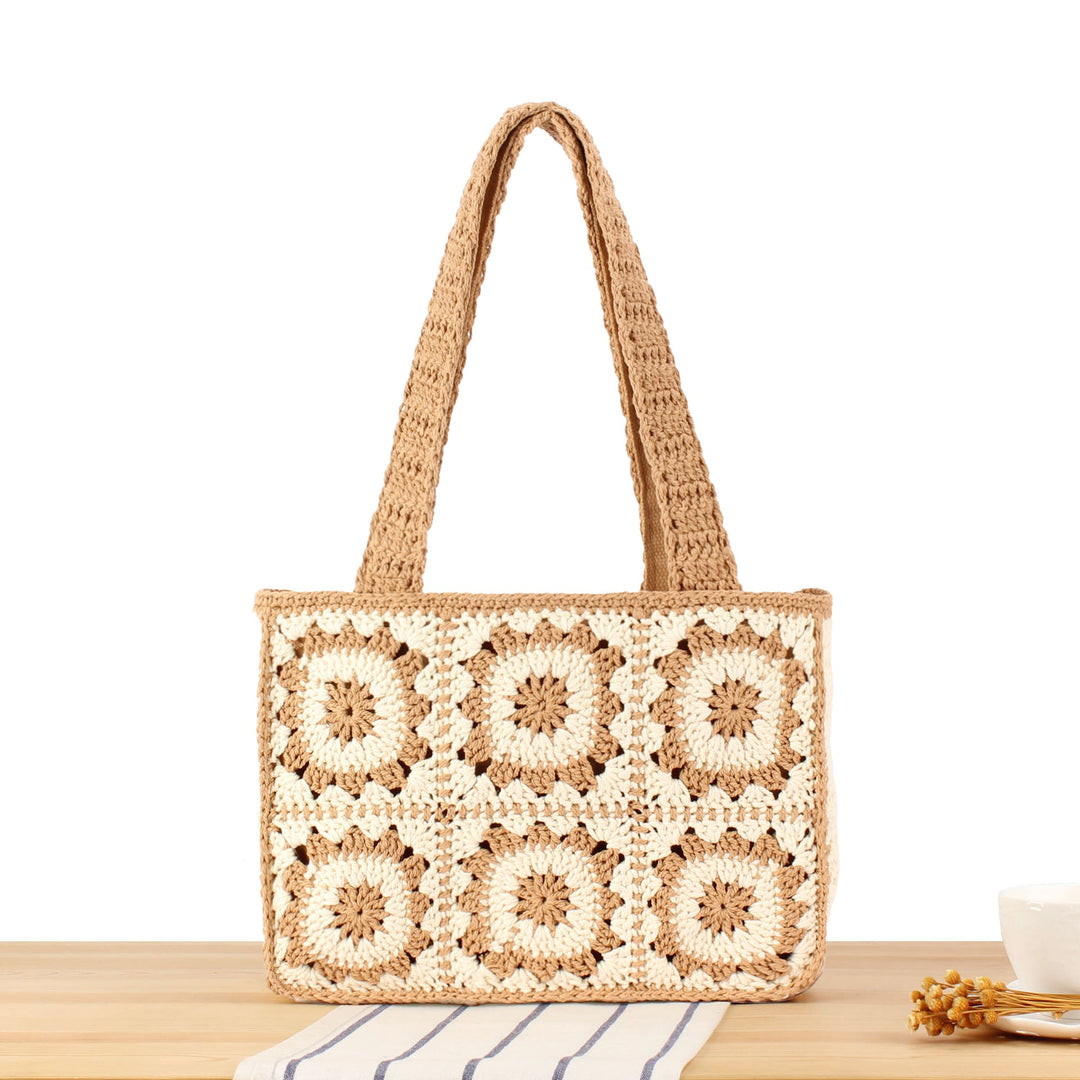 Fashionable crochet handbag with unique flower design Kalsten