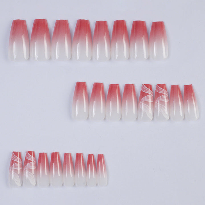 Artificial nails with elegant ombre and marble effects Kalsten