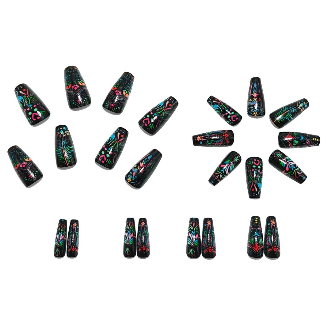 Artificial Nails in Creative Mandala Design Kalsten
