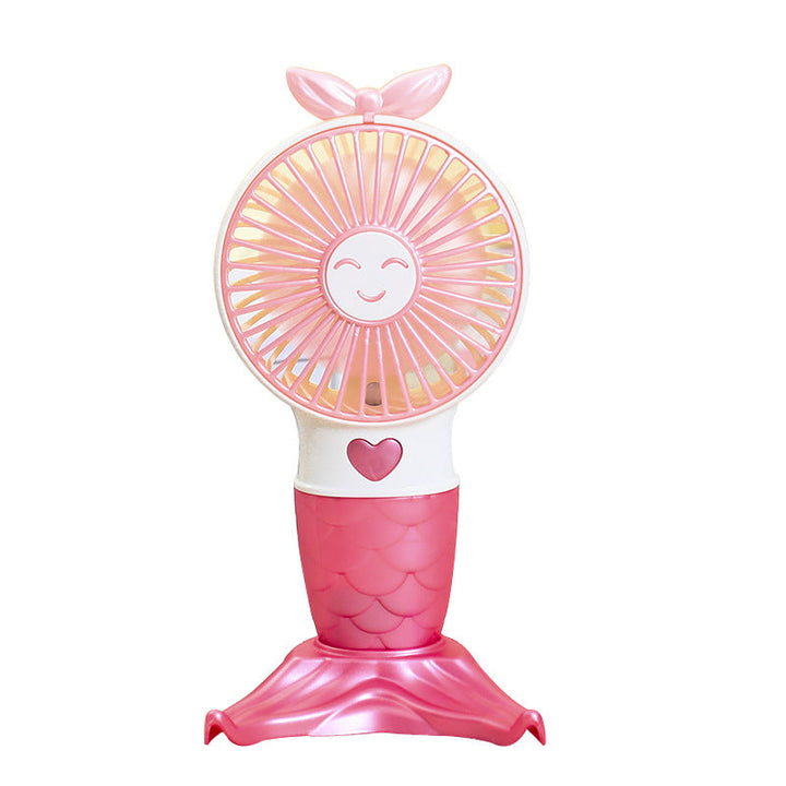 Women Portable Handheld Fan with Mermaid Design Kalsten