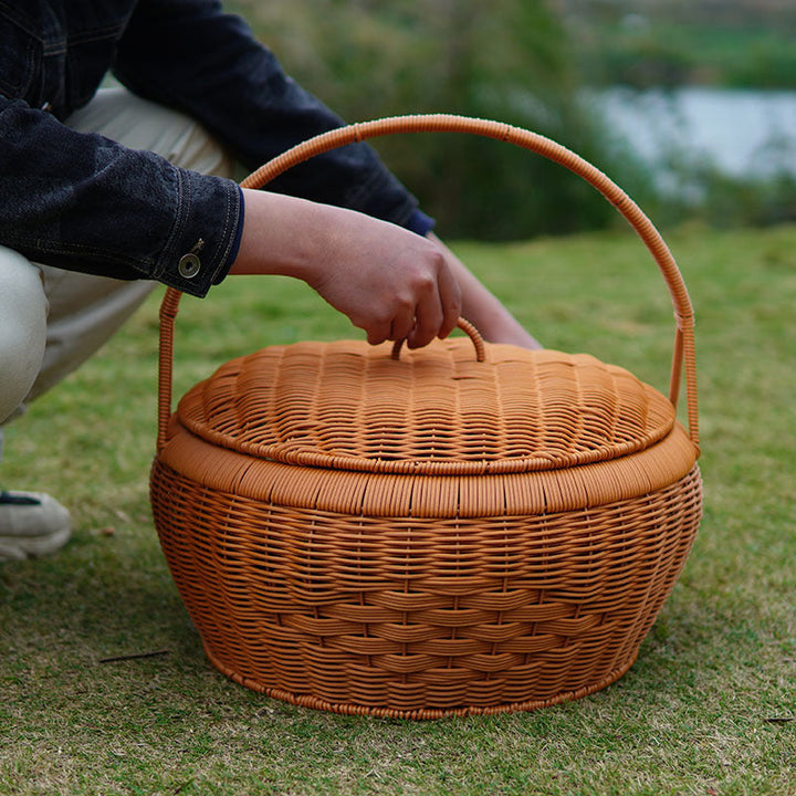 Women's Elegant Laundry Basket with Lid and Practical Handles Kalsten