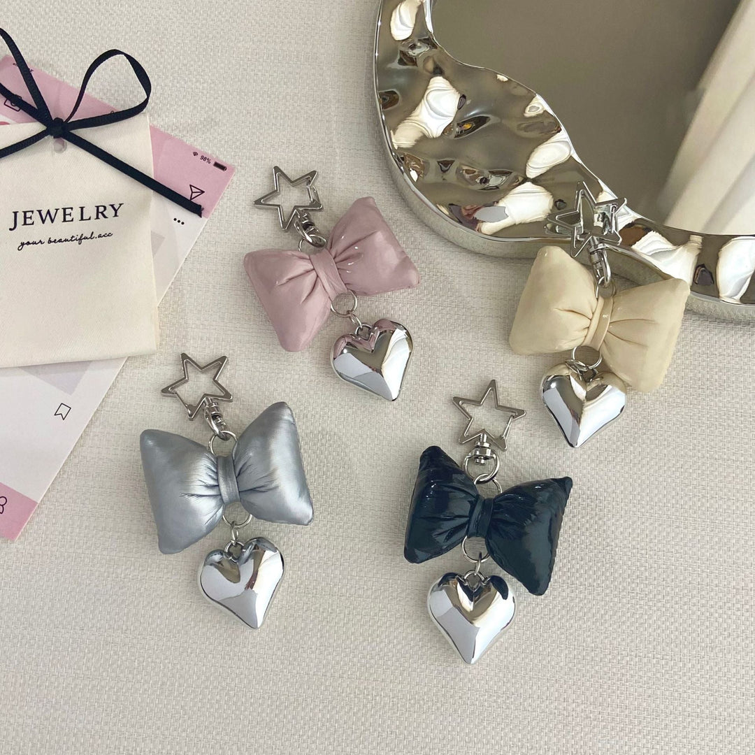 Bow-Shaped Charm Keychain Kalsten