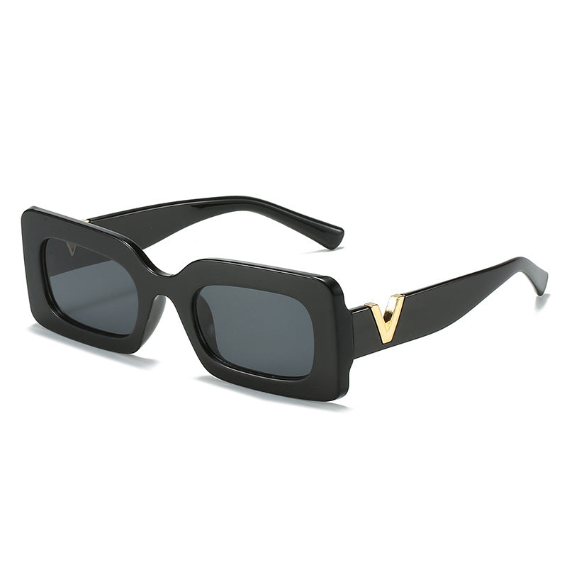 Women's fashionable square sunglasses with stylish metal embellishment Kalsten