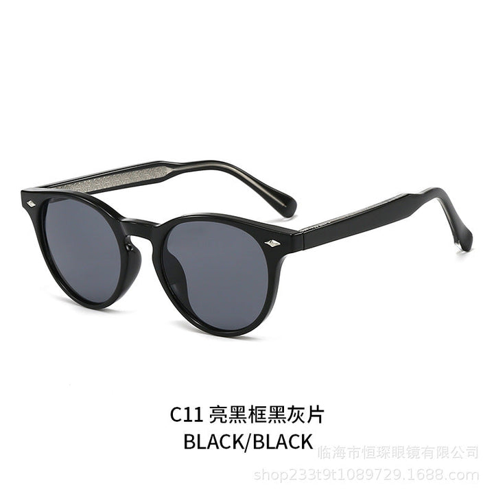 Women round sunglasses in stylish retro design Kalsten