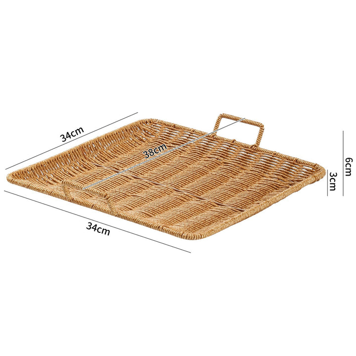 Home Decorative Woven Serving Tray Kalsten