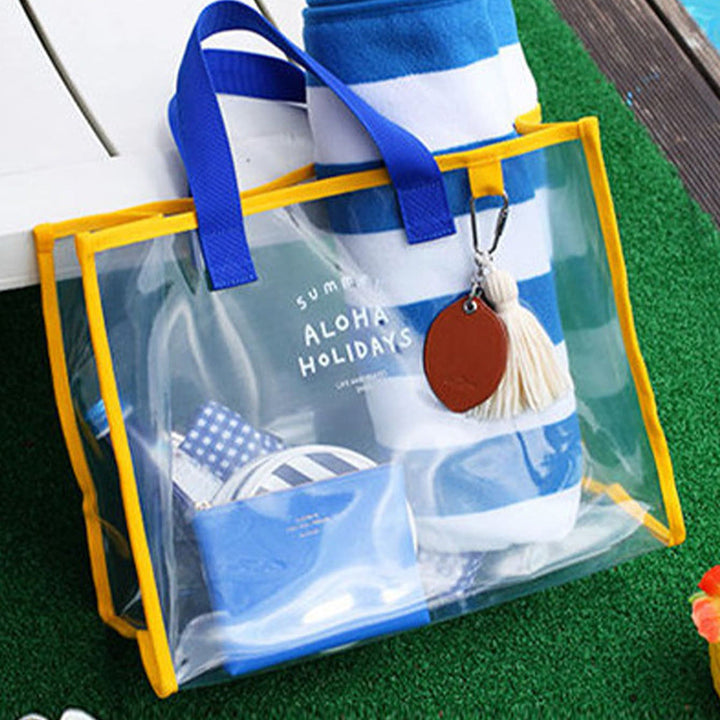 Transparent Beach Bag with Multiple Inner Compartments Kalsten