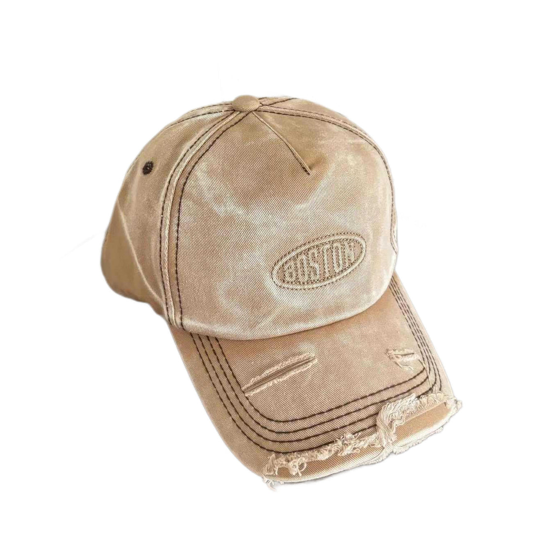 Men's Distressed Denim Effect Baseball Cap Kalsten