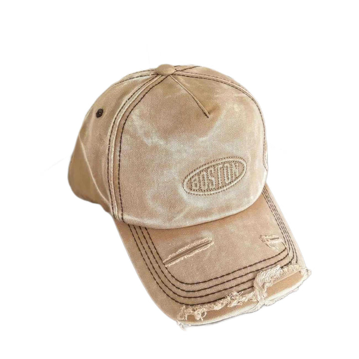 Men's Distressed Denim Effect Baseball Cap Kalsten