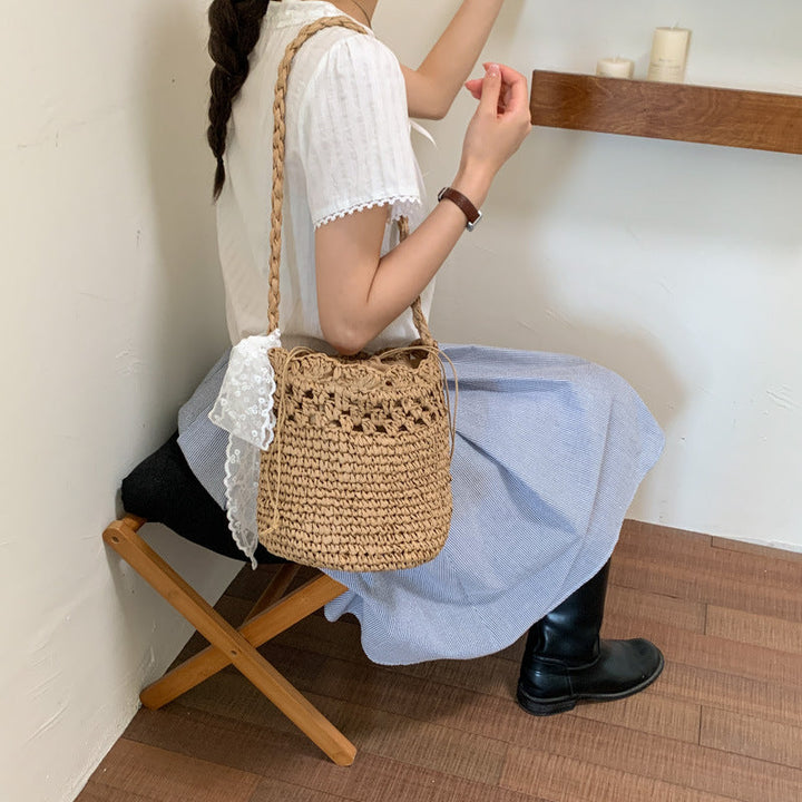 Handmade Braided Bucket Bag Kalsten