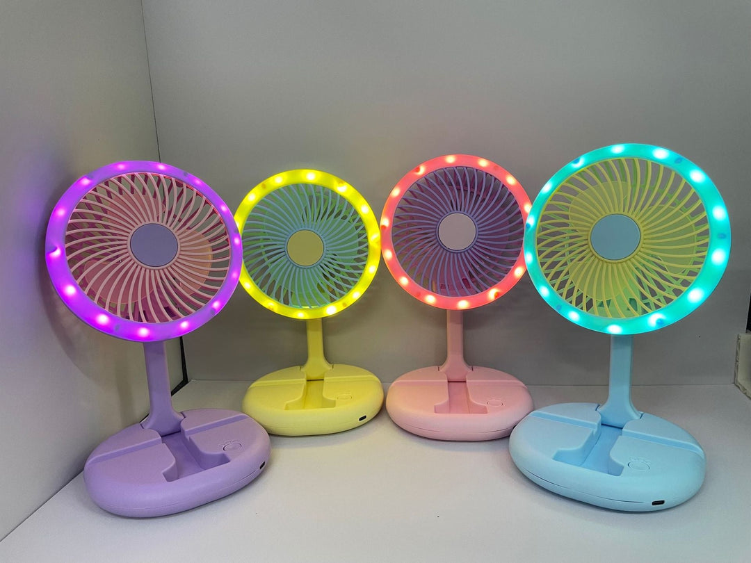 Unisex Creative LED Table Fan with Rotatable Head Kalsten