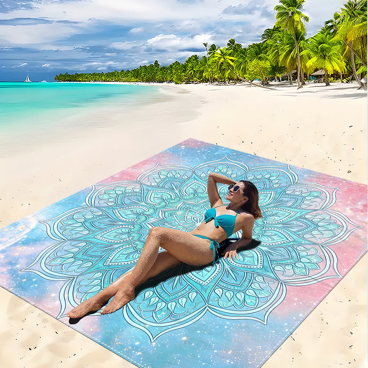 Mandala Design Beach Mat Kalsten