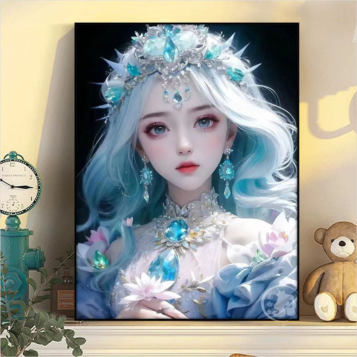 Fantasy Character Portrait Canvas Art Print Kalsten
