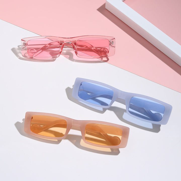 Women's fashionable rectangular sunglasses in innovative design Kalsten