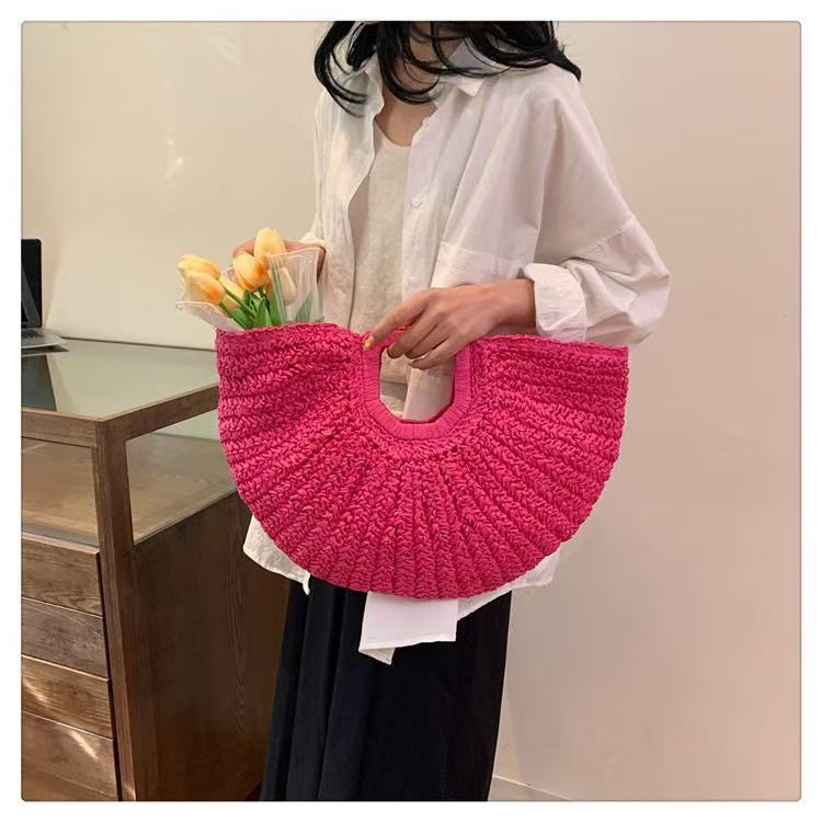 Fashionable and Handmade Ribbed Bag Kalsten