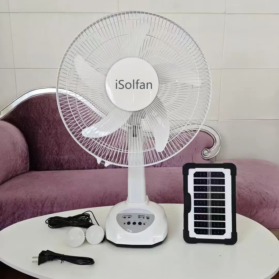Women's Solar-Powered High-Performance Fan with Remote Control and Intelligent Control System Kalsten