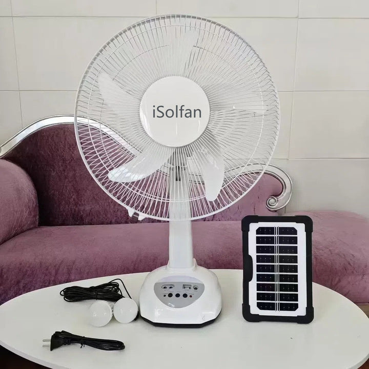 Women's Solar-Powered High-Performance Fan with Remote Control and Intelligent Control System Kalsten