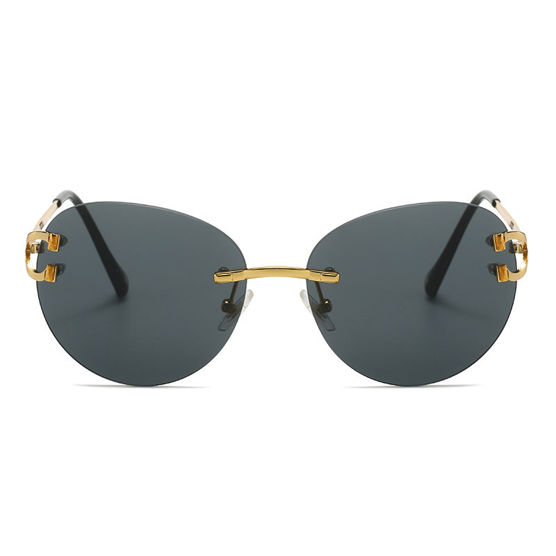 Ladies elegant Cat-Eye sunglasses with gold accents and UV protection Kalsten