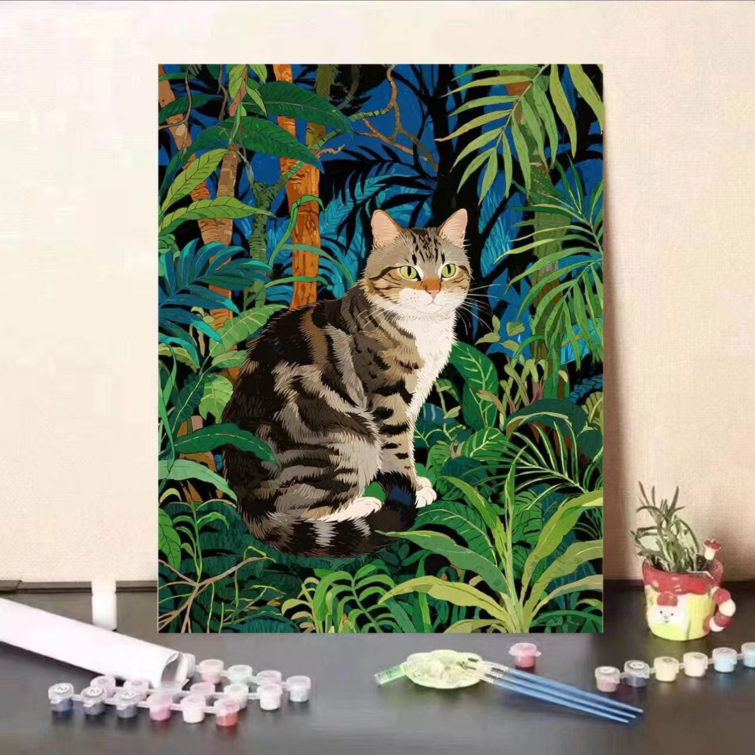 Cat-Themed Paint by Numbers Art Kit Kalsten