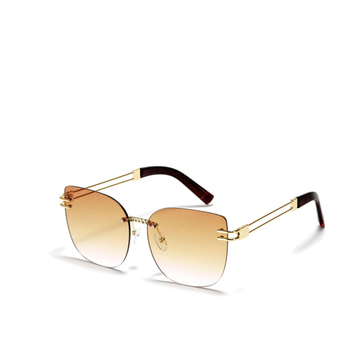 Women's Oversized Sunglasses with Stylish Gradient and Unique Frame Kalsten