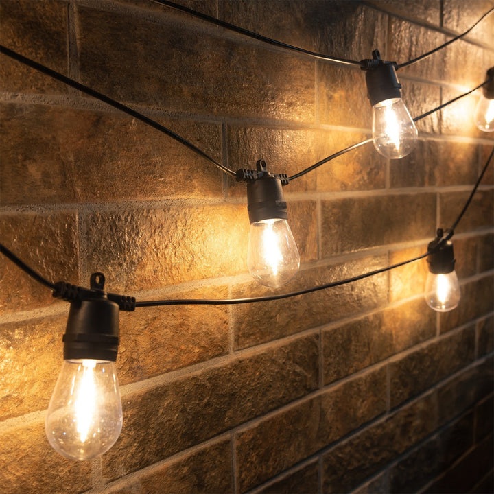 Vintage LED Filament Globe String Lights Outdoor Patio Bulb Garland Kalsten