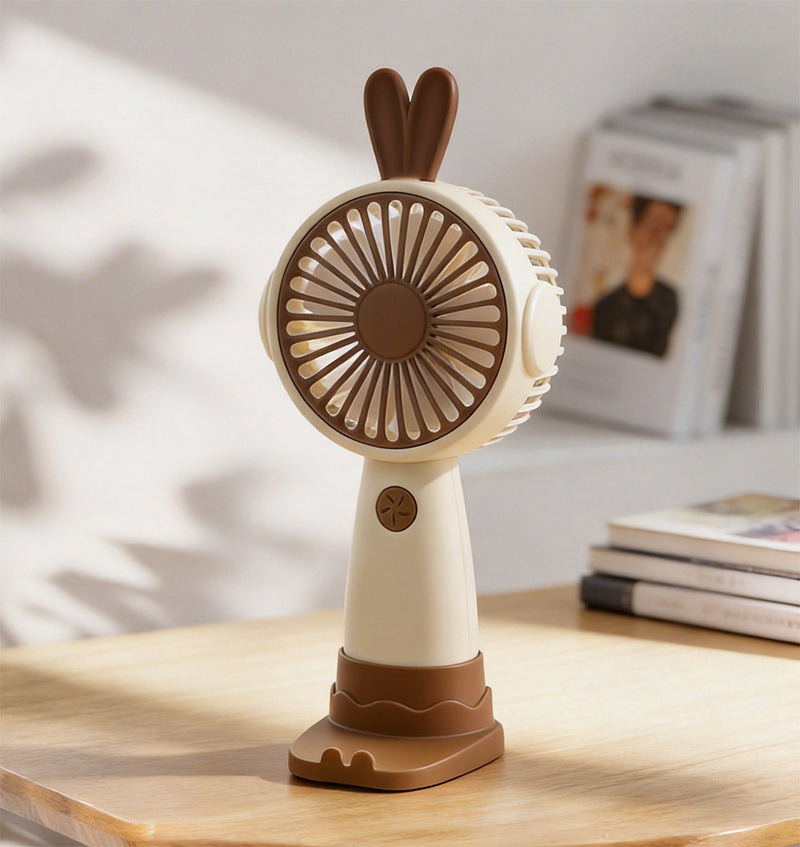 Cute Bunny-Themed Mini Handheld Fan Kalsten