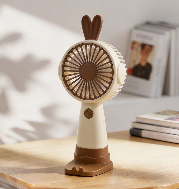 Cute Bunny-Themed Mini Handheld Fan Kalsten