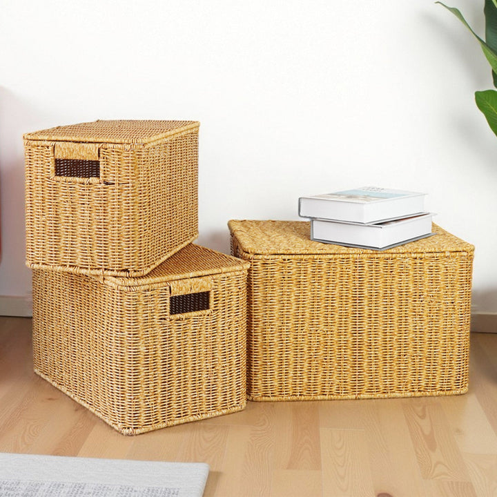 Ladies Generous Storage Basket with Lid Kalsten