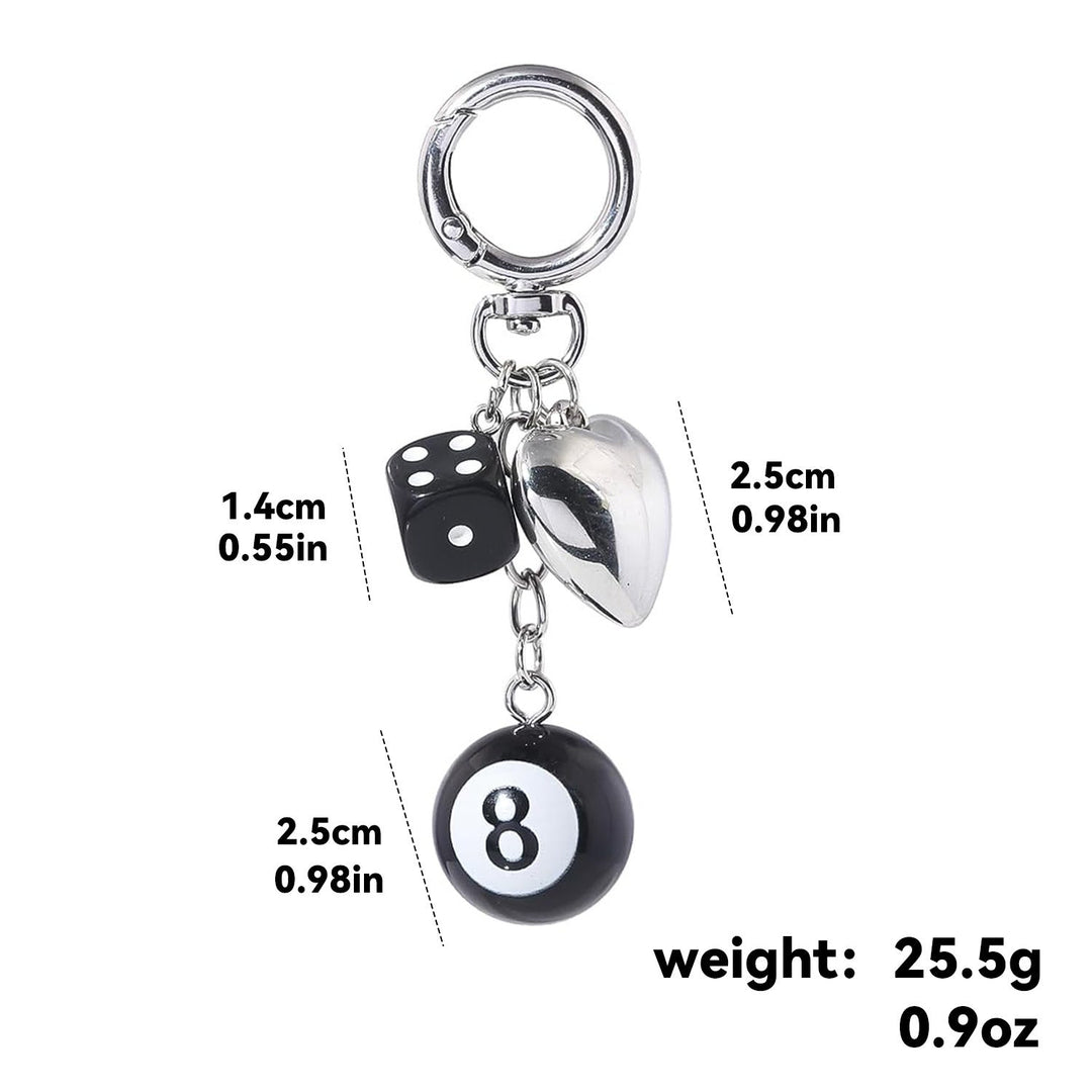 Keychain with Colorful Dice Kalsten
