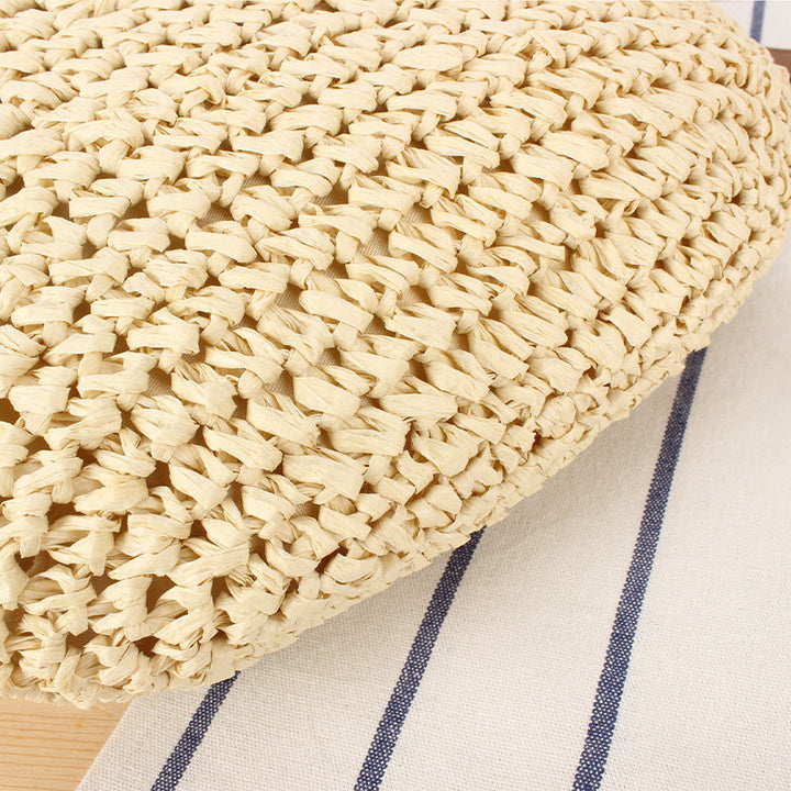 Handcrafted macrame bag with elegant leather accent Kalsten