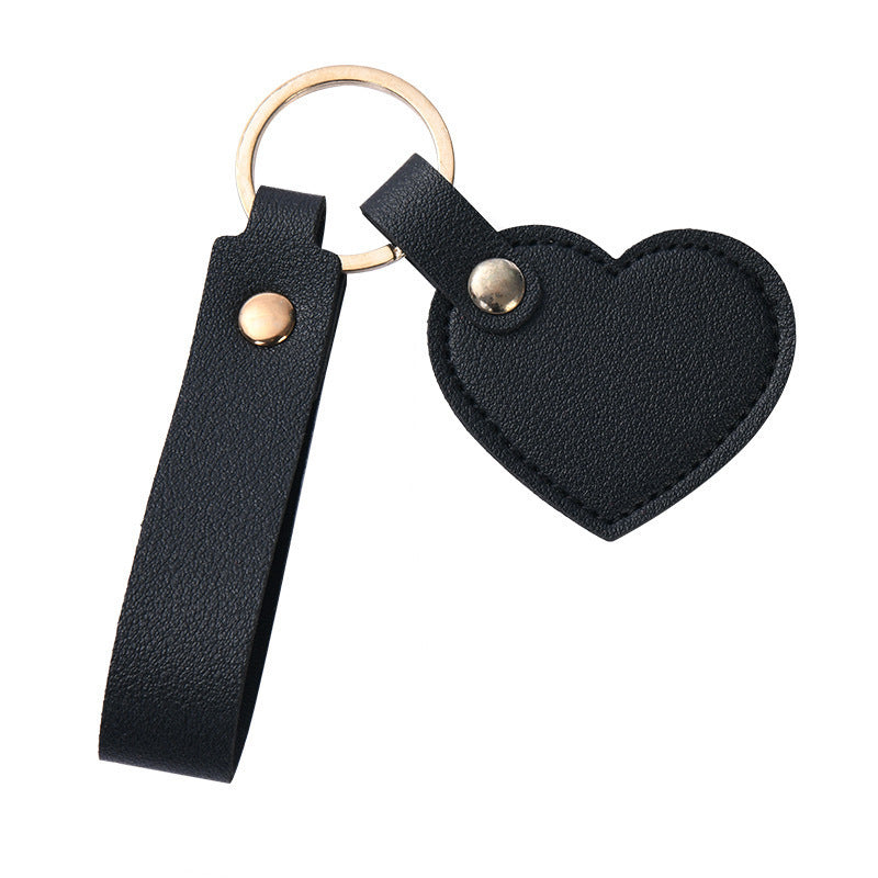 Women Keychain Kalsten  Heart Shape Made of High-Quality Artificial Leather